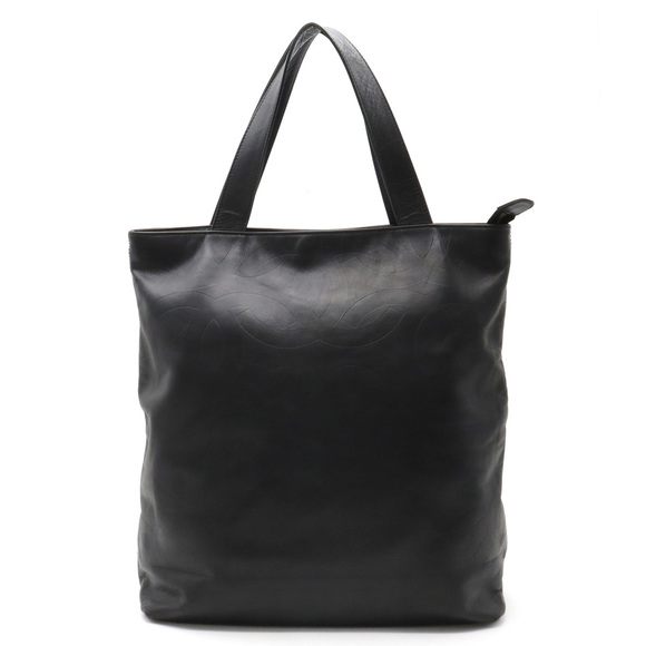 Chanel Tote Bag Leather Black - Picture 1 of 6